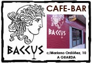 Abre en nueva ventana: CAFE-BAR BACCUS EN A GUARDA COPAS CERVEZAS BUEN AMBIENTE PARTIDOS DEPORTIVOS FUTBOL FUTBOLIN