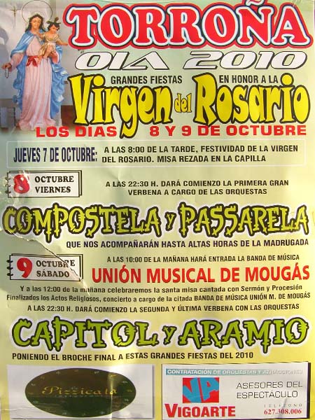 FESTAS VIRXE DO ROSARIO TORRONA OIA