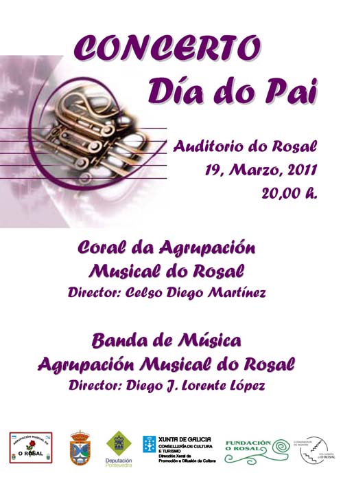 CONCERTO DÍA DO PAI NO AUDITORIO DO ROSAL O 19 DE MARZO