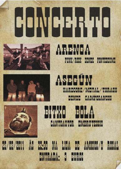 CONCIERTO LIGA DO ROSAL 25 MARZO 2011