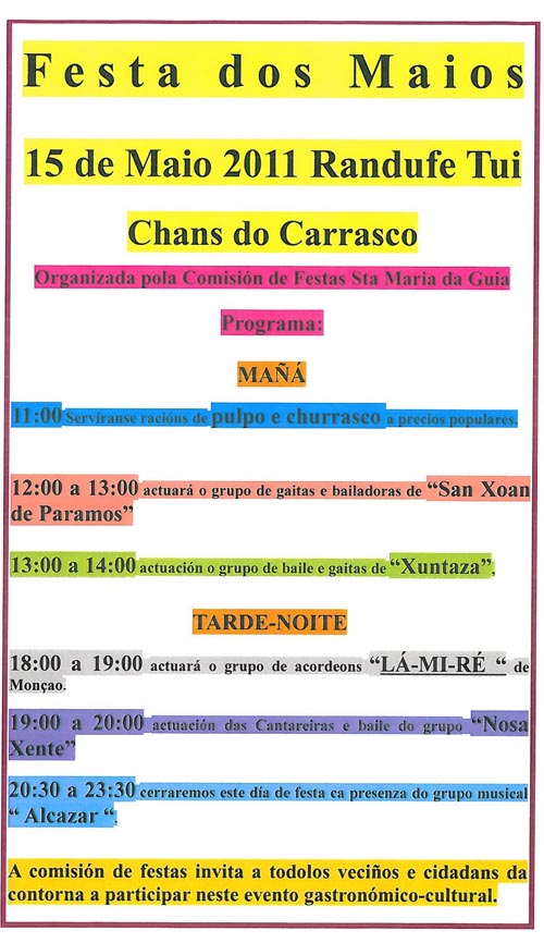 FESTA DOS MAIOS 2011 RANDUFE TUI
