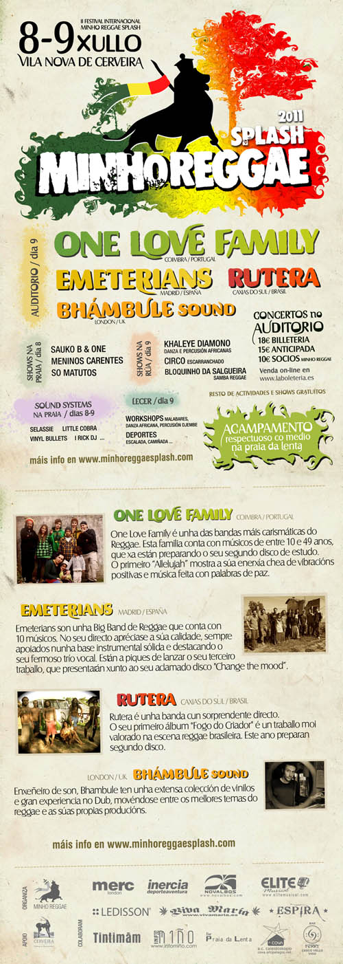 FLYER MINHO REGGAE FESTIVAL 2011 VILANOVA DE CERVEIRA