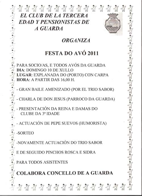 FESTA DO AVÓ A GUARDA 2011