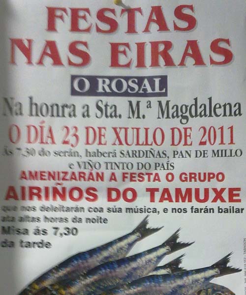 FESTAS NAS EIRAS O ROSAL 23 XULLO 2011