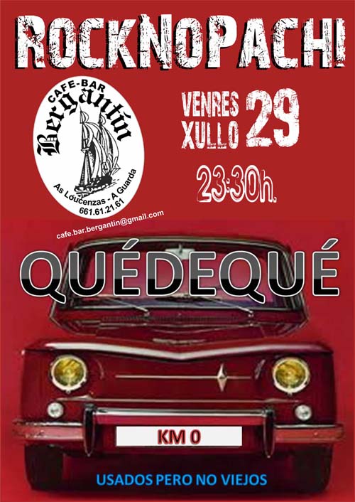 CONCERTO QUEDEQUE 23 XULLO BAR BERGANTIN