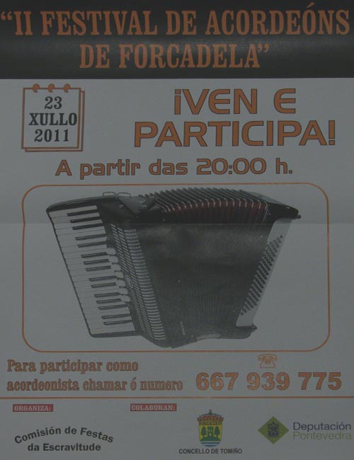II FESTIVAL DE ACORDEONS DE FORCADELA - TOMIÑO