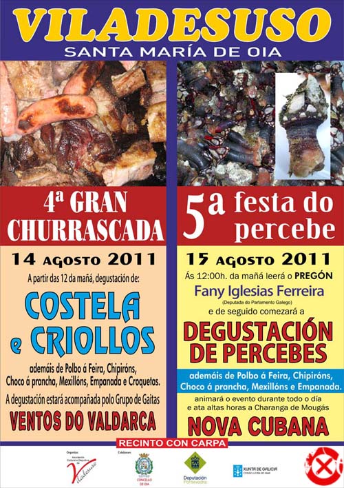 IV GRAN CHURRASCADA Y V FESTA DO PERCEBE 2011 VILADESUSO