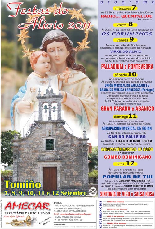 FESTAS DO ALIVIO 2011 CONCELLO DE TOMIÑO