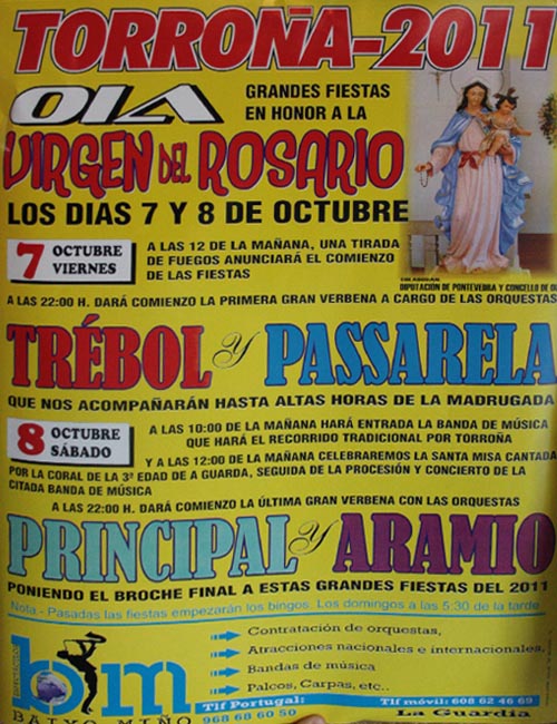 Los días 7 y 8 de Outubro en Torroña-Oia