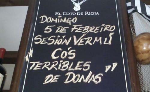 A idea é que aparte de disfrutar da sua boa música, poidades compartir mesa e mantel .... e como non, unha longa e TERRIBLE sobremesa!!!!