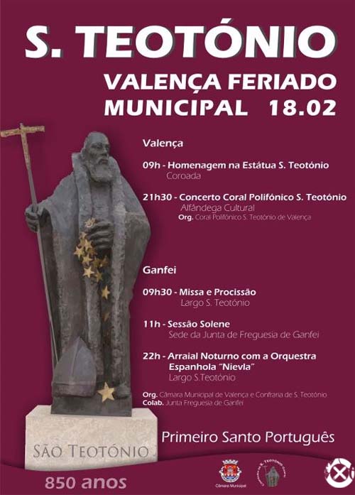 Programa de actividades no feirado municipal de Valenca
