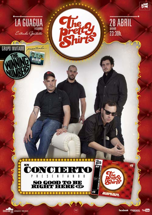 El concierto se realizará el Sábado 28 de Abril en A guarda con The Winning Numbers como grupo invitado