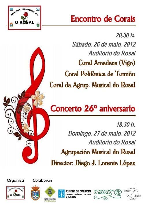 Ás 18:30h da tarde no Auditorio Municipal de O Rosal