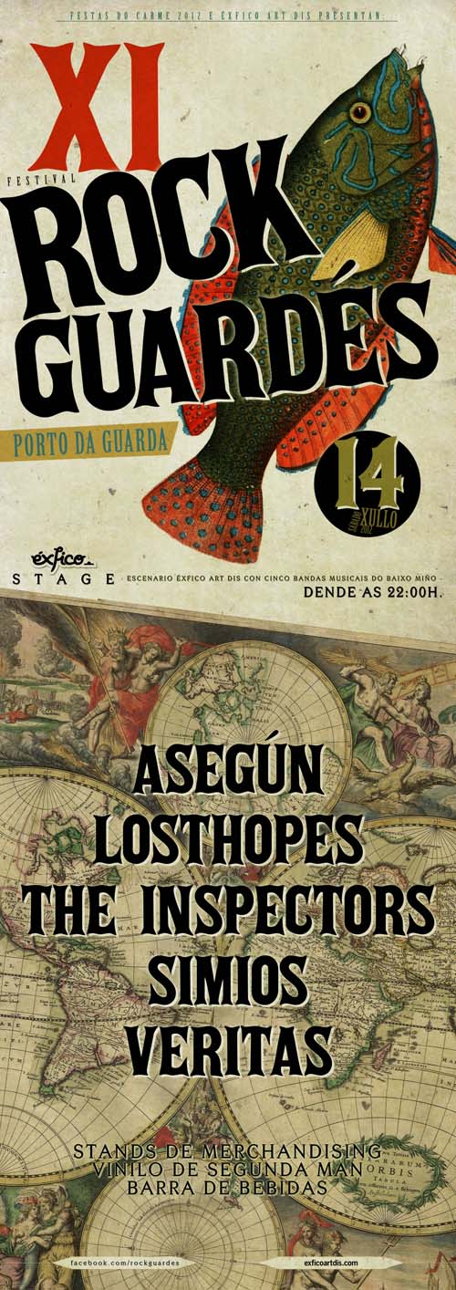 Dende as 22:00h. na carpa no Porto Guardés dentro das festas do Carme 2012 e coa colaboración un ano máis de éxfico art dis.