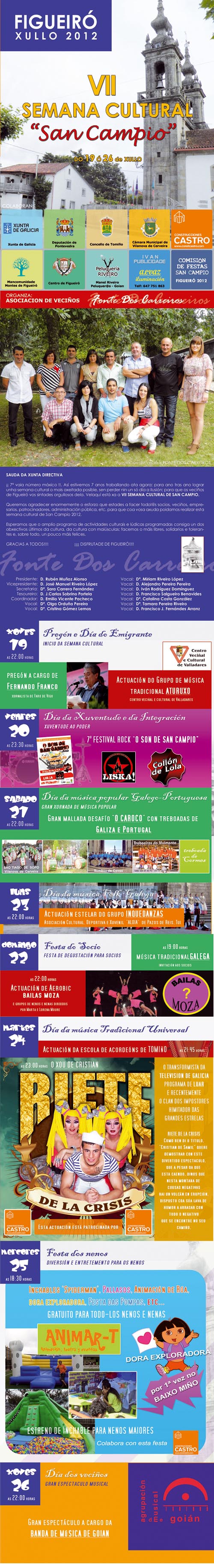 A parroquia de Figueiró será, un  ano  máis,  un centro de referencia socio-cultural  no  Baixo  Miño  entre  os  días  19  e  26  de  xullo