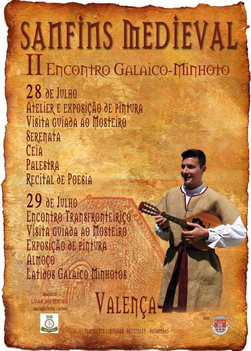 O Mosteiro de Sanfins, em Valença, recebe a iniciativa Sanfins Medieval - Encontro Galaico Minhoto, em 28 e 29 de Julho, uma iniciativa que pretende dinamizar um dos mais emblemáticos mosteiros do Noroeste Peninsular.