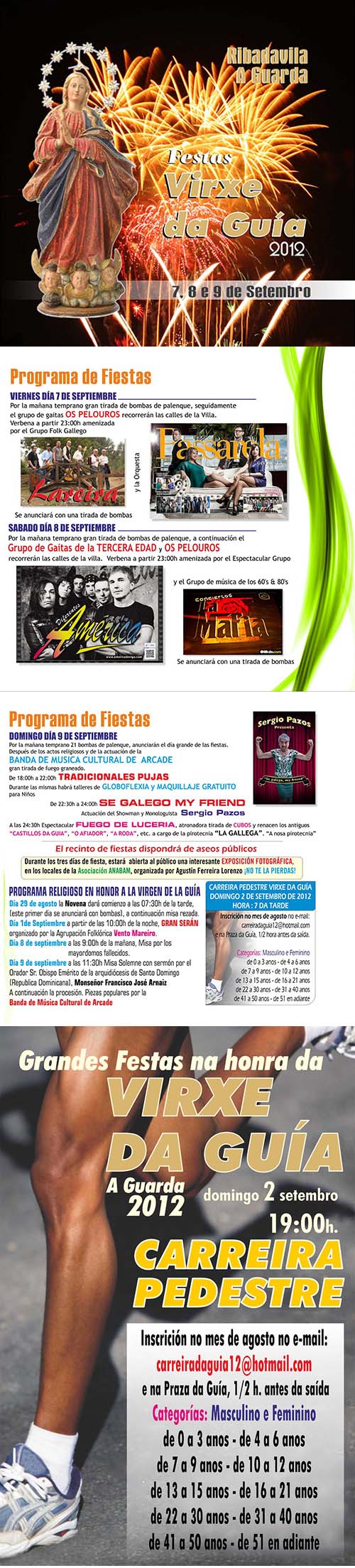 En Ribadavila A Guarda - Programación de fiestas