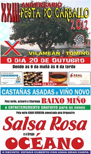 Pola noite gran verbena amenizada pola orquestra Salsa Rosa e o grupo Océano