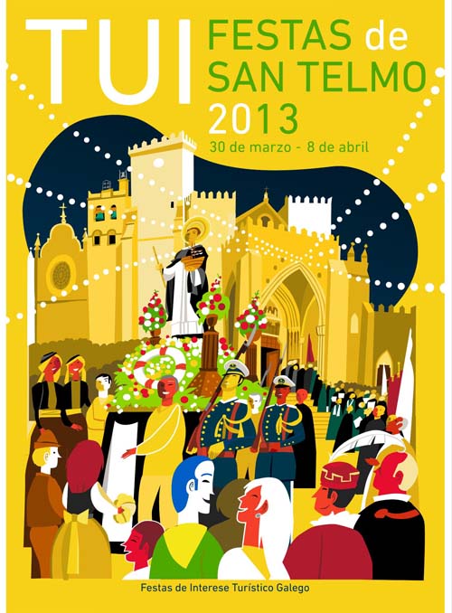 Programación de actividades nas Festas de San Telmo 2013 en Tui