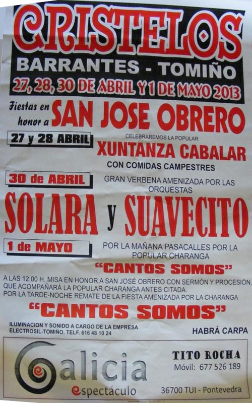 Fiestas en honor a San José Obrero
