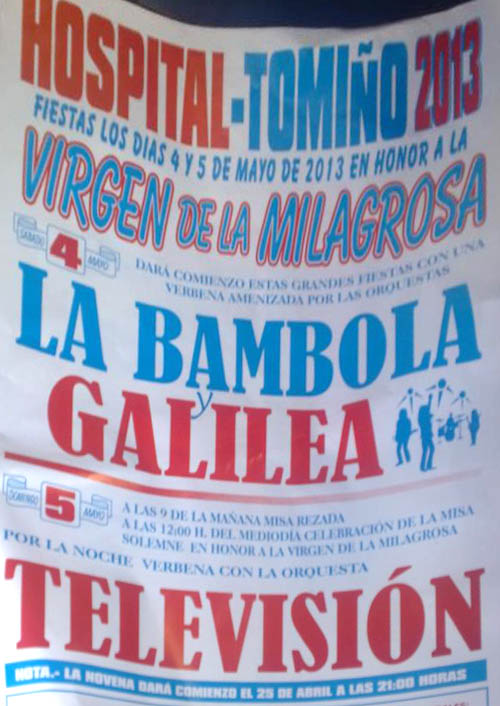 Fiestas los días 4 y 5 de Mayo de 2013