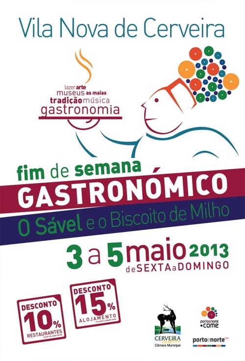 No fim de semana de 3 a 5 de maio a gastronomia tradicional, onde imperam o sável e o biscoito de milho, junta-se ao lazer, à arte e à música para proporcionar dois dias imperdíveis