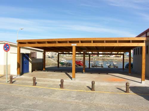 REMATADAS XA AS OBRAS DE REALIZACIÓN DA CUBERTA PARA OS PERCEBEIROS NO PORTO DE A GUARDA