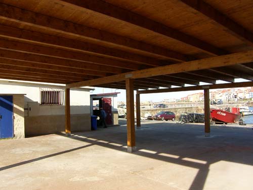 REMATADAS XA AS OBRAS DE REALIZACIÓN DA CUBERTA PARA OS PERCEBEIROS NO PORTO DE A GUARDA