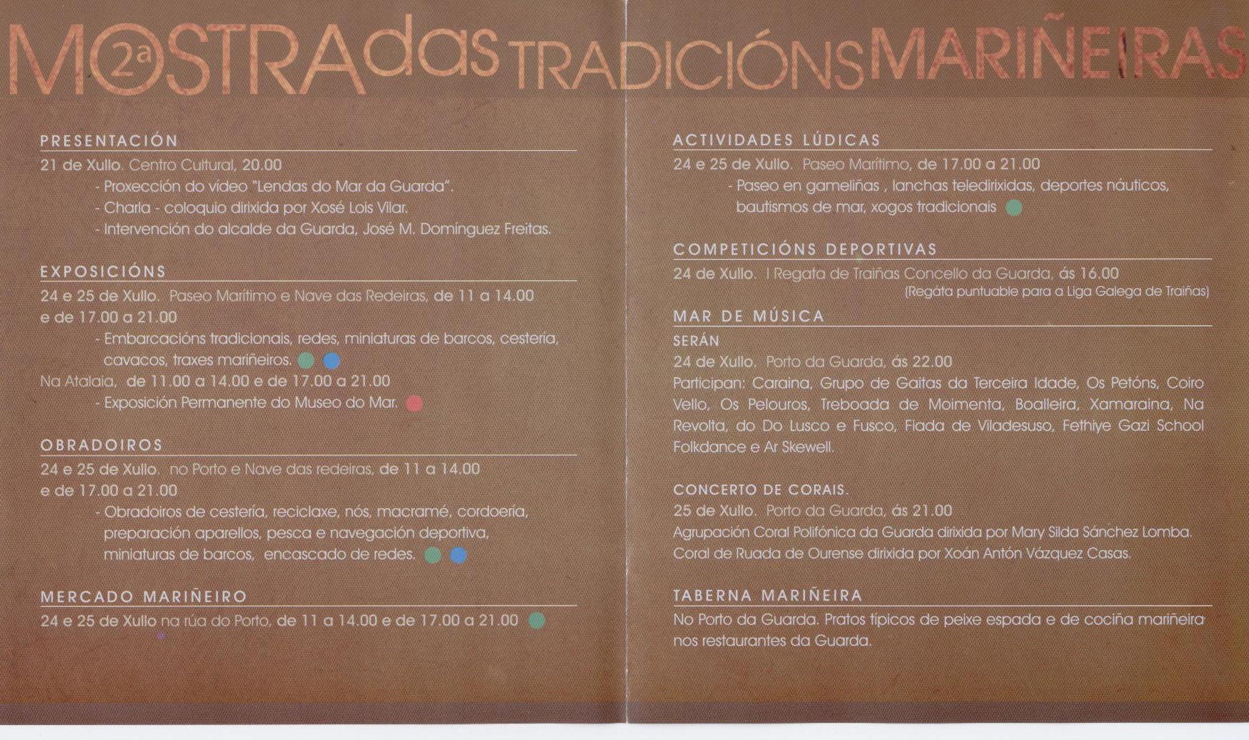 2ª MOSTRA DAS TRADICIÓNS MARIÑEIRAS EN A GUARDA