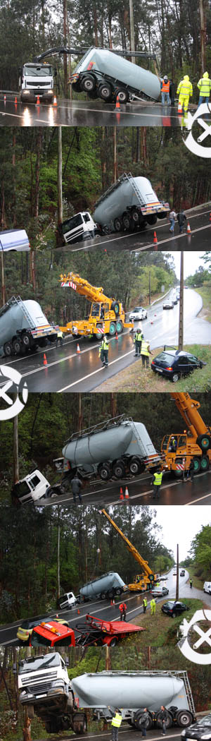 El siniestro se producía sobre las 7:00h de la mañana del Martes 10 de Abril de 2012 en Tomiño