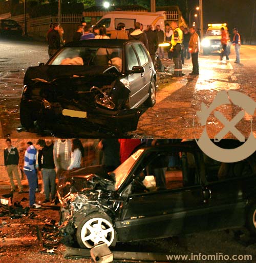 O accidente producíase na estrada de acceso ó Campo do Alivio, moi preto do centro de Tomiño.