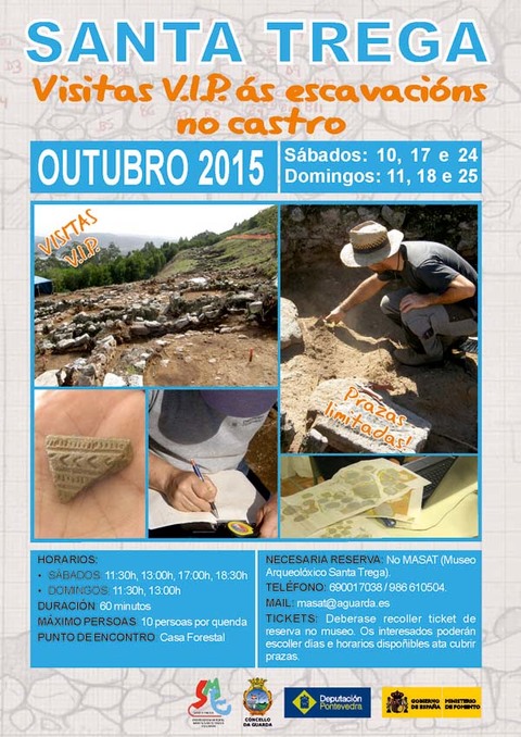 Infominho - VISITAS –VIP- ÁS ESCAVACIÓNS NO CASTRO DO MONTE SANTA TREGA DURANTE AS FINS DE SEMANA DE OUTUBRO - INFOMIÑO - Informacion y noticias del Baixo Miño y Alrededores.