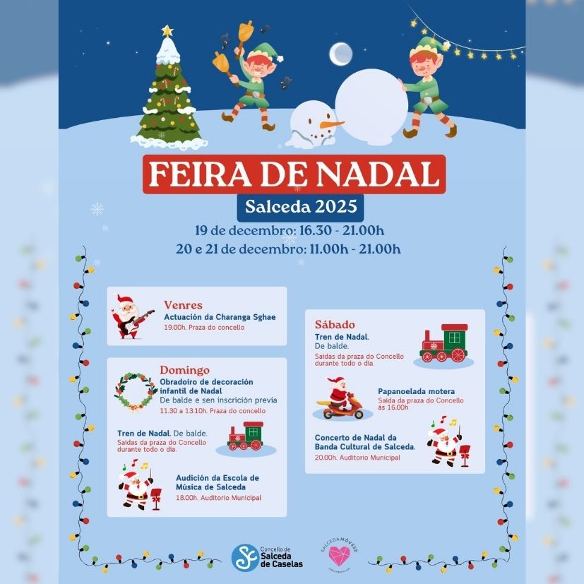 Feira de Nadal en Salceda: m�sica, actividades infantiles y diversi�n asegurada estas fiestas