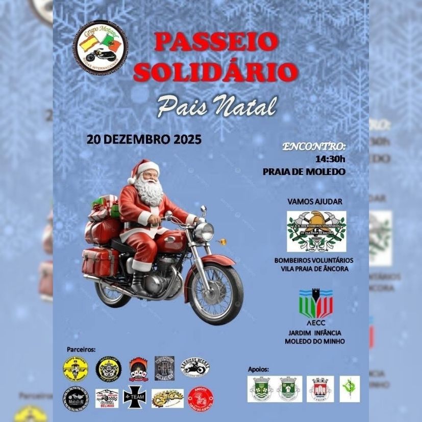 Motociclistas se unen por la solidaridad con un paseo sobre ruedas en Moledo 