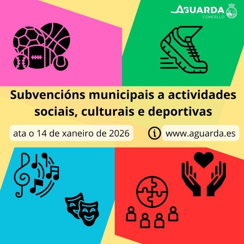 El Concello de A Guarda abre el plazo para solicitar subvenciones deportivas, sociales y culturales