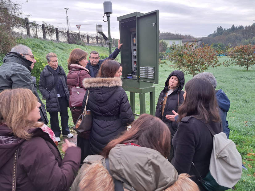 El Comité de Seguimiento del POCTEP visita la estación SAIH-SAICA del río Tamuxe en O Rosal
