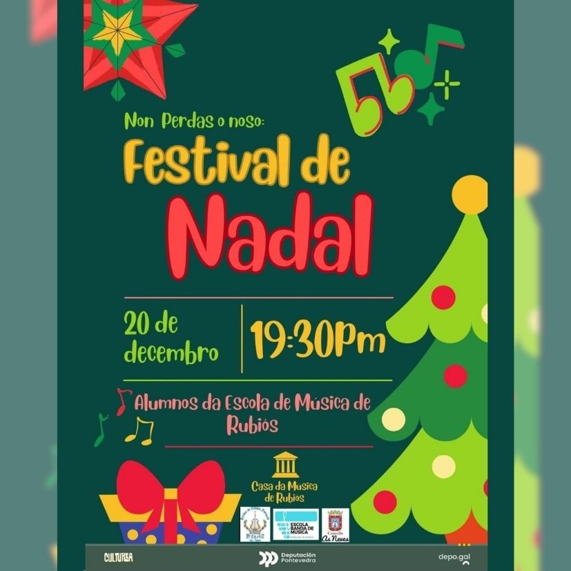 As Neves vibra con la música: Rubiós celebra este sábado su Festival de Navidad
