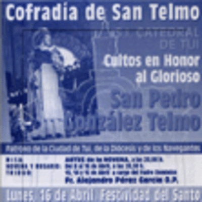 COFRADA DE SAN TELMO - ACTOS PARA HOXE DA 16 DE ABRIL