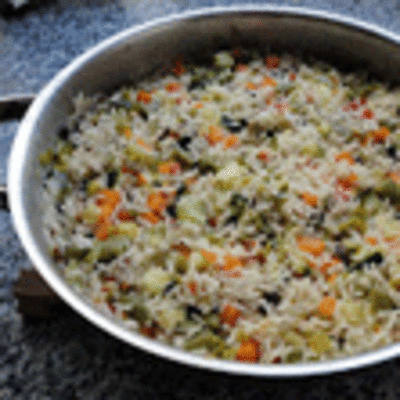 RECETA: ARROZ CON VERDURAS