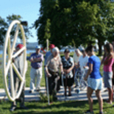 ESPECIAL - USUARIOS DA RESIDENCIA STA. TECLA VISITARON ONTE O NOVO PARQUE DE BIOSAUDABLES DE A PASAXE EN A GUARDA