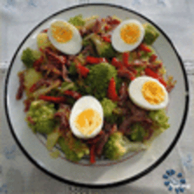 RECETA: ROMANESCO CON JAMON SERRANO