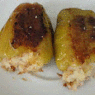 RECETA: PIMIENTOS RELLENOS DE ARROZ Y FIAMBRE