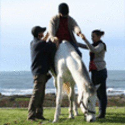 ESPECIAL - USUARIOS DO SAN XEROME PARTICIPAN EN TERAPIA CON CABALOS NA GUARDA