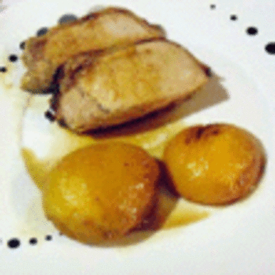 RECETA: LOMO CON MELOCOTONES