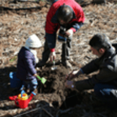 ESCOLARES DA GARDERA MUNICIPAL DE A GUARDA PRANTAN RBOLES NO MONTE STA. TREGA