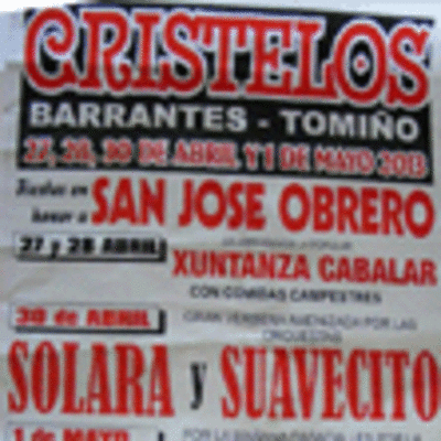 FESTAS SAN JOS OBRERO EN CRISTELOS-BARRANTES TOMIO DO 27  30 DE ABRIL