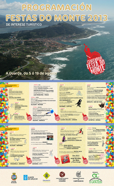 PROGRAMACIN CENTENARIO FESTAS DO MONTE 2013