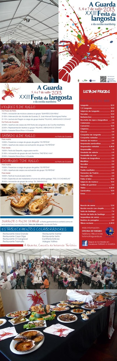 A FESTA DA LANGOSTA E DA COCIA MARIEIRA, A TA CITA GASTRONMICA NA GUARDA