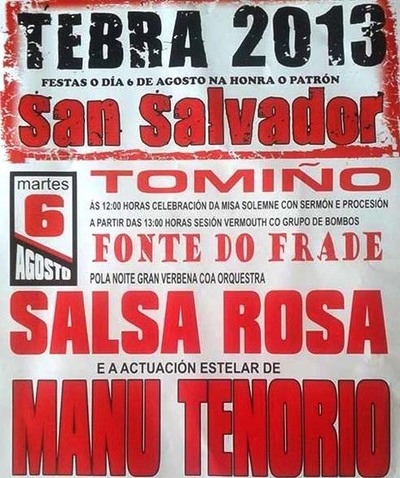 FESTAS DE SAN SALVADOR DE TEBRA O 6 DE AGOSTO EN TOMIO