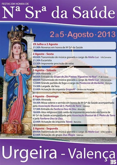 FESTA EM HONRA DE N SR DA SADE DO 2  5 DE AGOSTO EM VALENA DO MINHO
